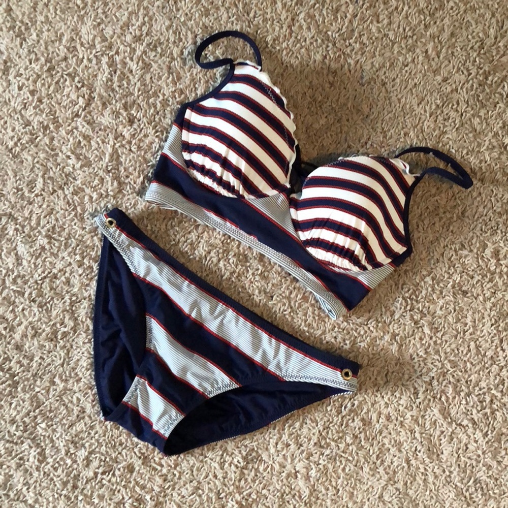 Striped Sperry Swimsuit *NEVER WORN*